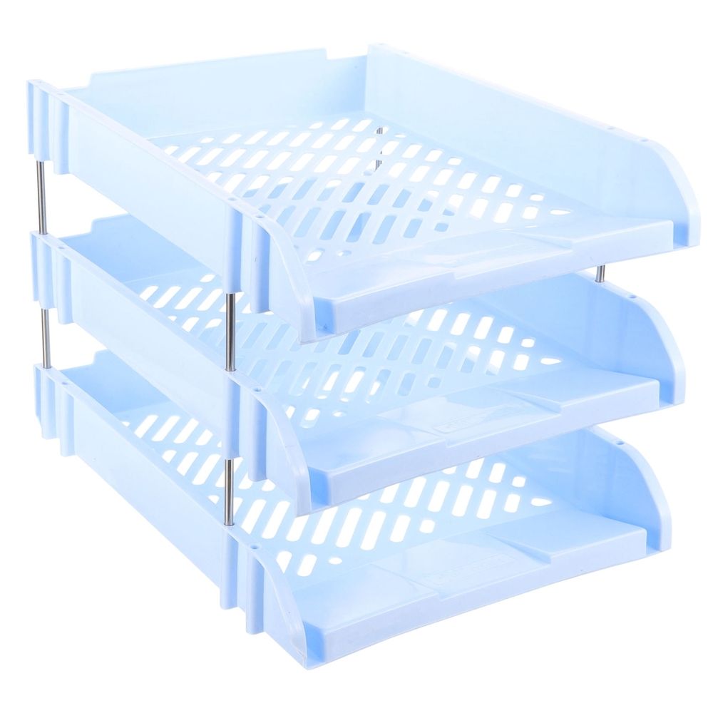 Space-Saving Desk Paper Organizer, Multi-Compartment Stationery Storage for Office and Home Desk Organization