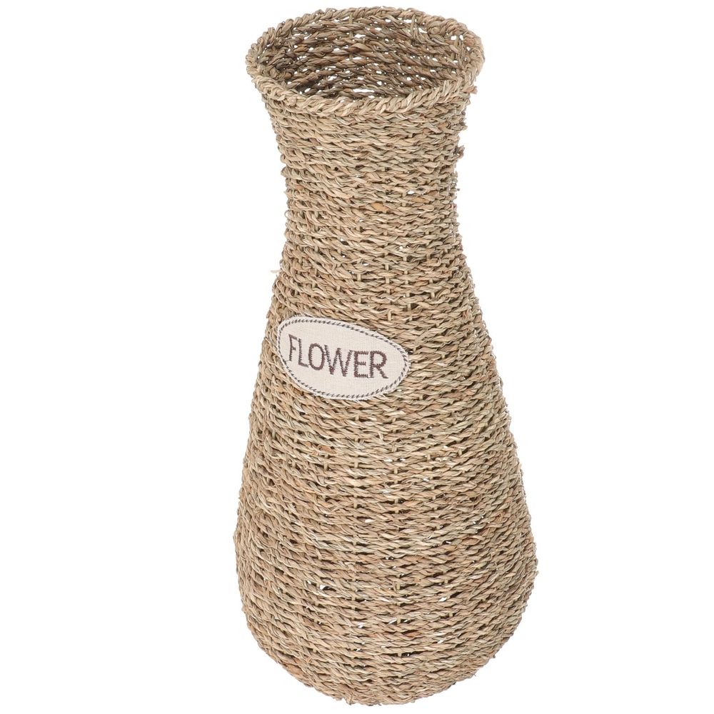 Compact Rattan Desktop Vase with Woven Design for Elegant Home Display