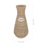 Compact Rattan Desktop Vase with Woven Design for Elegant Home Display