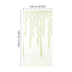 Green Transparent Curtains with Rod Pocket Sheer Voile Window Screen for Privacy and Natural Light