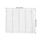 White Kitchen Short Curtain for Window Decor Practical Privacy and Elegant Home Style