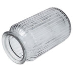 Grey Colored Vase for Home Chic Glass Flower Container 1Pc