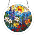 Rainbow Projection Acrylic Suncatcher Puzzle 83 Pieces – 7.4 Inch Stained Glass Style Window Art Kit for Home, Garden & Patio, DIY Craft Gift for Adults