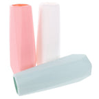 3pcs Geometric Decorative Vase for Flowers and Plants, Plastic