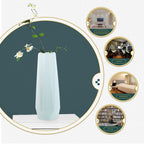 3pcs Geometric Decorative Vase for Flowers and Plants, Plastic