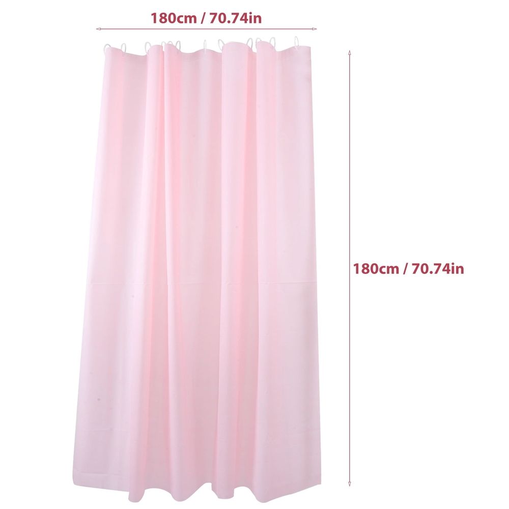 PEVA Shower Curtain 1 Piece 180x180 Inch Bathroom Decor for Home and Bath