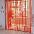 Blackout Curtains,Tulle Curtain Drape Scarf Door Floral 4pc Window Panel Home Decor