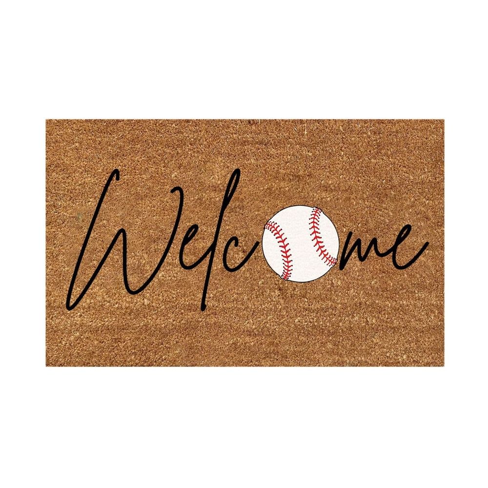 Carpet Door Mats Baseball Copywriting Floor Mat Polyester Door Mat Holiday Home Decor Mat