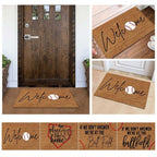 Carpet Door Mats Baseball Copywriting Floor Mat Polyester Door Mat Holiday Home Decor Mat