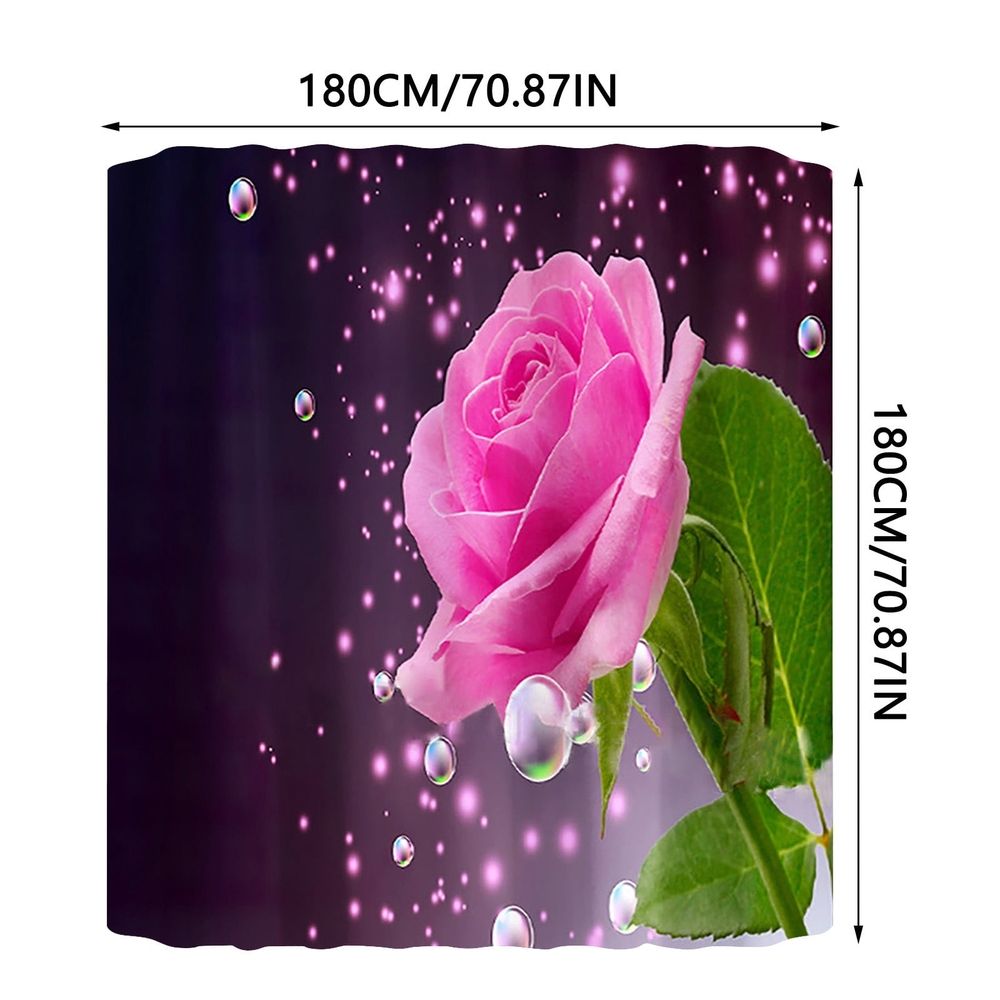 Shower Curtain Shower Curtain 70x70 Inch With 12 Plastic Hooks Waterproof Shower Curtain Bathroom Heavy Side Shower Curtain Machine Washable Quick Dry
