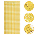 Foil Fringe Curtain Backdrop Golden Streamer Curtain for Birthday and Festival Parties