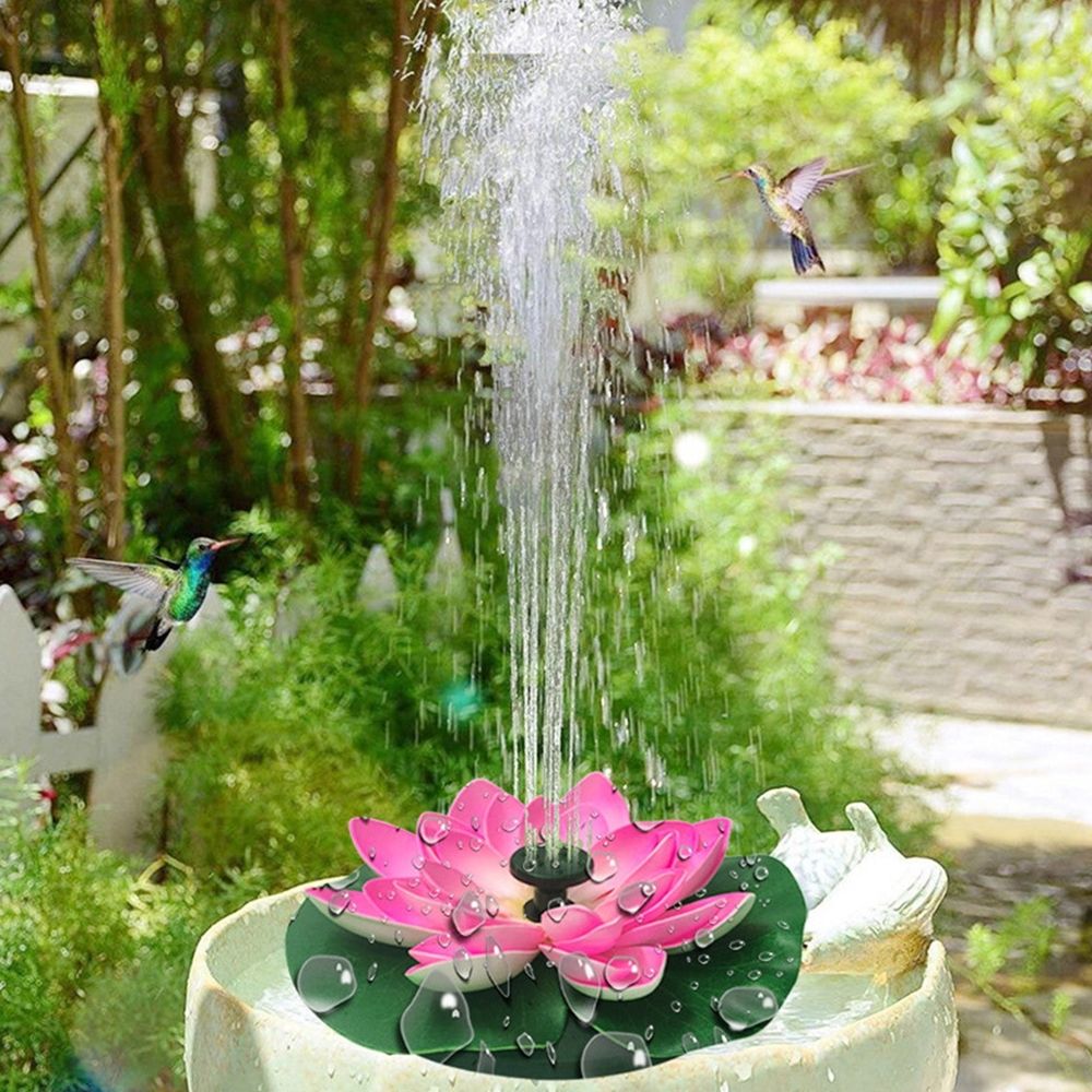 Solar Fountain , Floating Solar Powered Water Fountain Pump for Bird Bath, Garden, Pond, Pool, Outdoor , Lifelike Ornanment Home Garden Pond Decorations Gifts