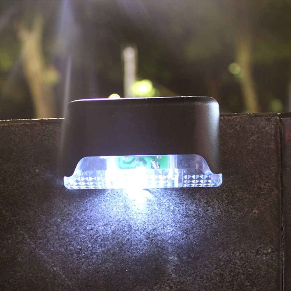 Solar Deck Lights, 4 Pack LED Waterproof Outdoor Lights, Solar Step Lights for Outdoor Stairs, Step, Fence, Yard, Patio, Railing, Garden and Pathway