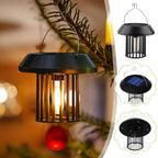 Solar Light Outdoor Waterproof, Hanging Solar Powered Lantern, Pendant Lamp for Outside Garden Yard Patio Tree Path Decor