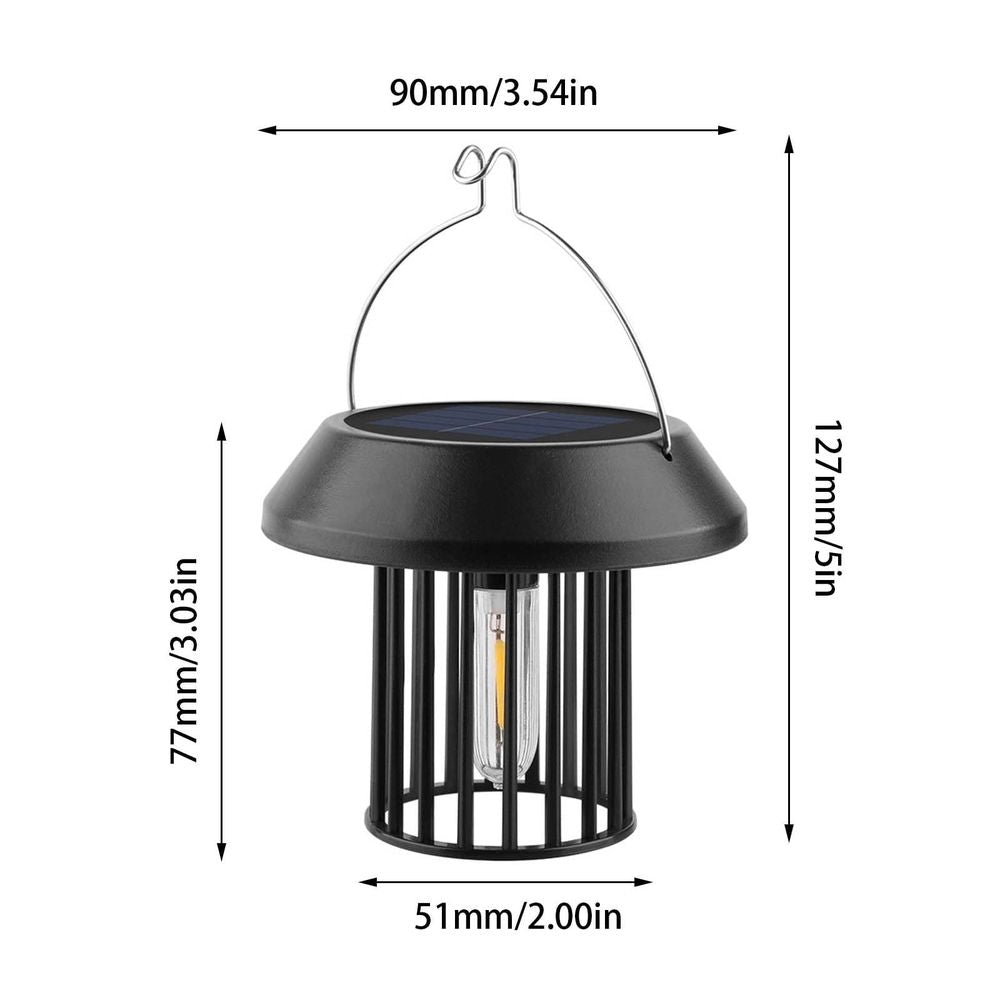 Solar Light Outdoor Waterproof, Hanging Solar Powered Lantern, Pendant Lamp for Outside Garden Yard Patio Tree Path Decor