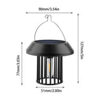 Solar Light Outdoor Waterproof, Hanging Solar Powered Lantern, Pendant Lamp for Outside Garden Yard Patio Tree Path Decor
