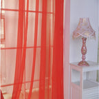 Blackout Curtains,Tulle Curtain Drape Scarf Door Floral 4pc Window Panel Home Decor
