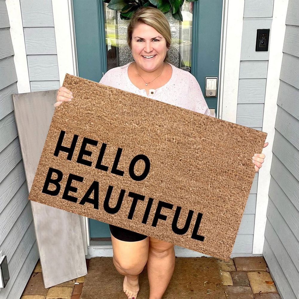 Carpet Door Mats Hello Beautiful Welcome Funny Cute Doormat Door Mat Welcome Friends Doormat Funny Doormat New Home Door Mat