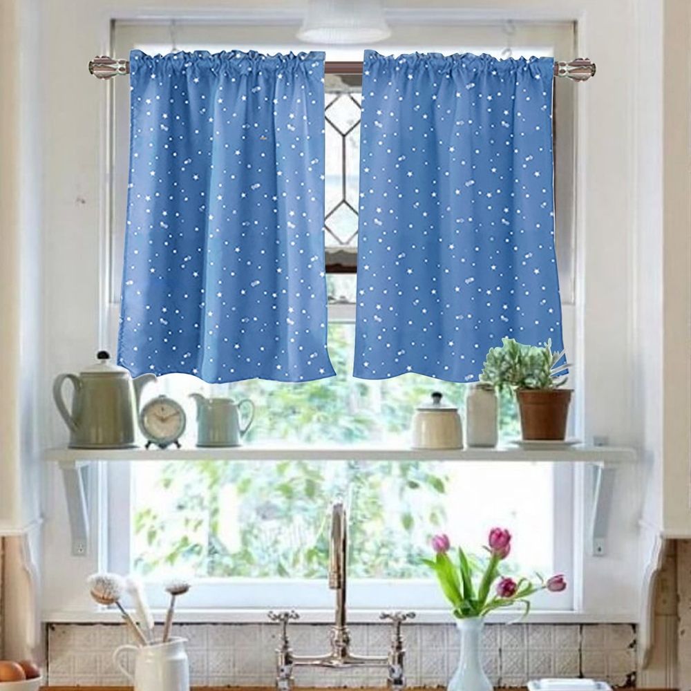 Blackout Curtains Star Curtains Short Curtains Small Curtains Rod Curtains Kitchen Coffee Curtains Bedroom Curtains Lace Curtains 29 X 36 Inch 2 Panels