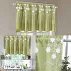 Blackout Curtains Floral Curtains Kitchen Coffee Curtains Bedroom Rod Curtains Lace Short Curtains Lace Curtains 54 X 24 Inch 1 Panels