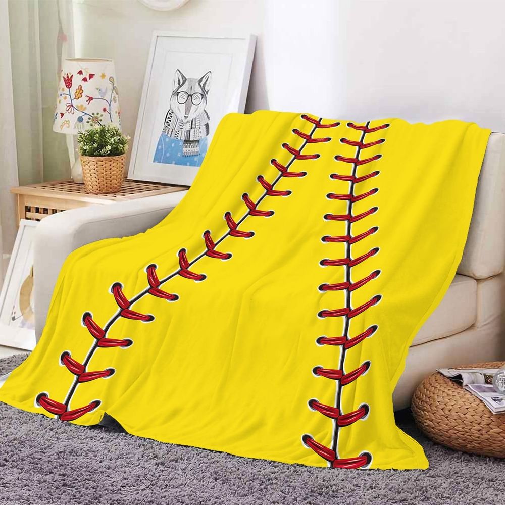 Blanket Baseball Blanket Gifts Flannel Sports Blankets Lightweight Fleece Soft Throw Blanket For Kids Couch And Bed