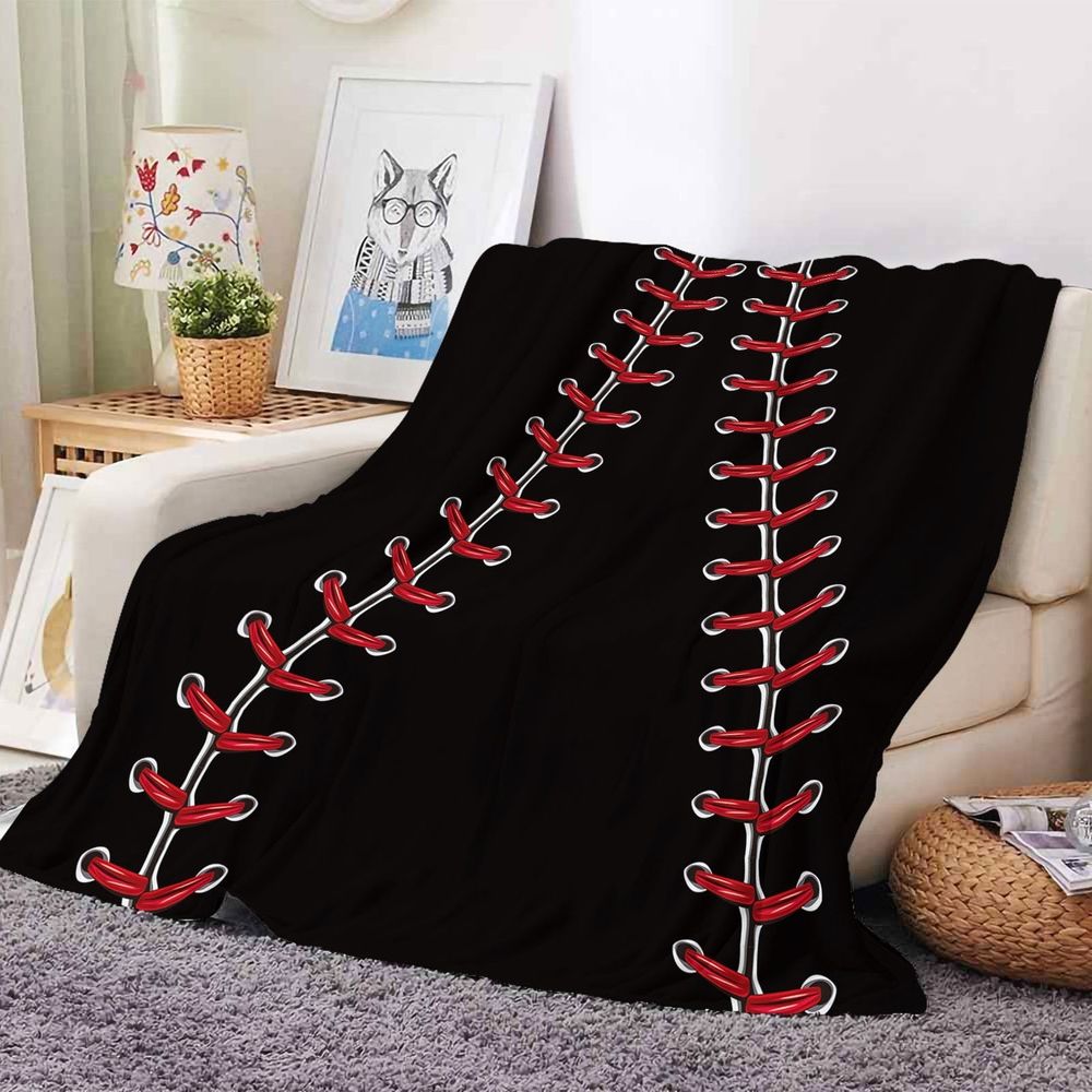 Blanket Baseball Blanket Gifts Flannel Sports Blankets Lightweight Fleece Soft Throw Blanket For Kids Couch And Bed