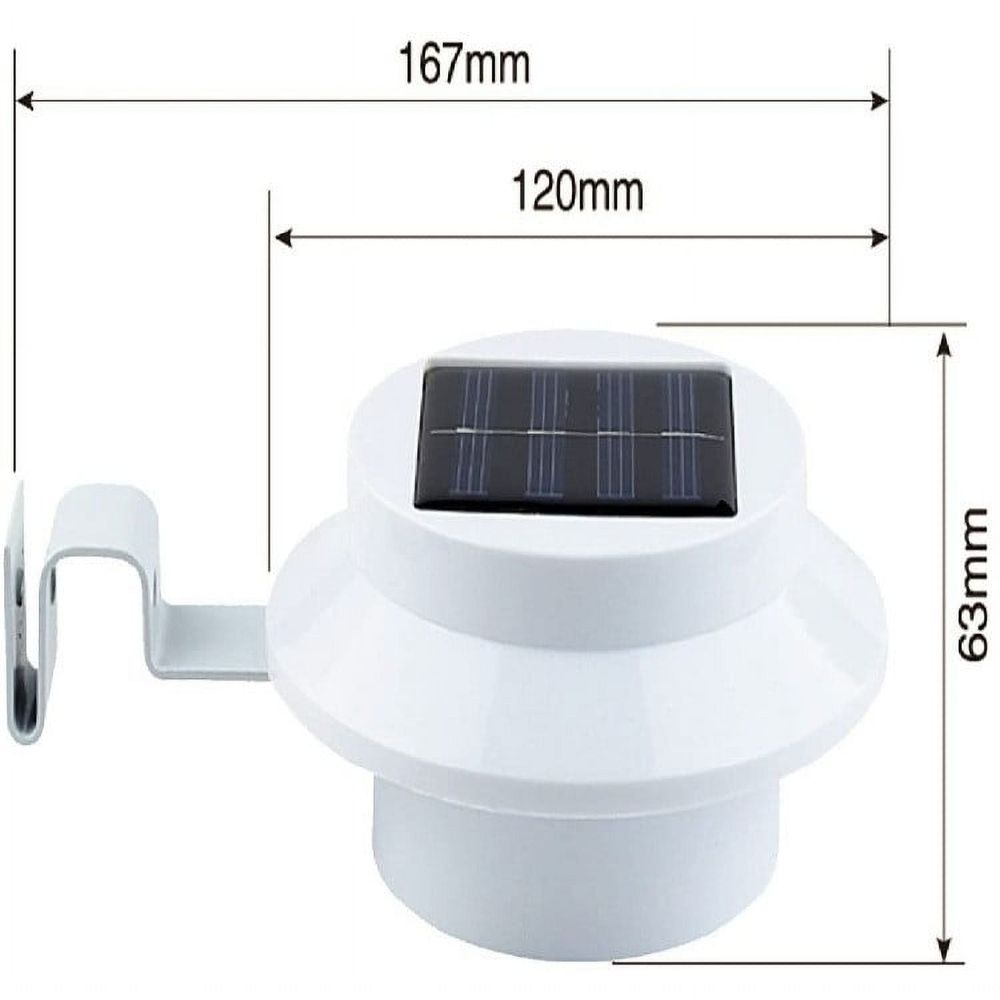Solar Garden Lights Solar Light Lamp Powered Outdoor Garden Yard Wall LED Outdoor Solar Gutter LED Lights Solar Gutter Night Utility Light