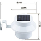 Solar Garden Lights Solar Light Lamp Powered Outdoor Garden Yard Wall LED Outdoor Solar Gutter LED Lights Solar Gutter Night Utility Light