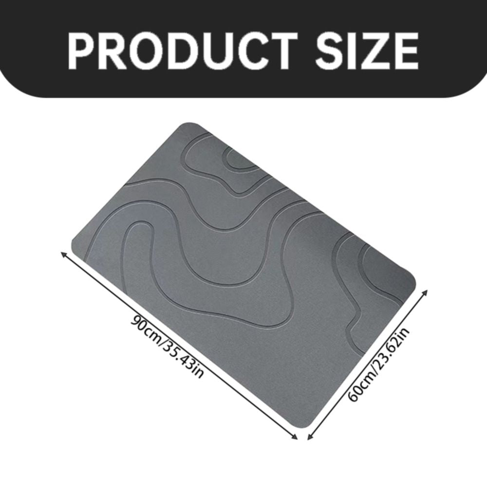 Stone Bath Mat Diatomaceous Earth Bath Mat Super Absorbent Non Slip Diatomite Stone Bath Mats For Bathroom Quick Drying Stone Shower Mat