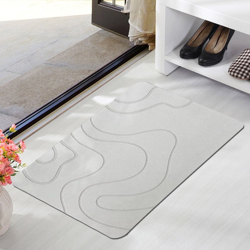 Stone Bath Mat Diatomaceous Earth Bath Mat Super Absorbent Non Slip Diatomite Stone Bath Mats For Bathroom Quick Drying Stone Shower Mat