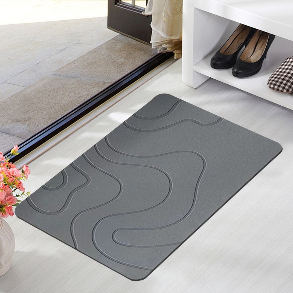 Stone Bath Mat Diatomaceous Earth Bath Mat Super Absorbent Non Slip Diatomite Stone Bath Mats For Bathroom Quick Drying Stone Shower Mat