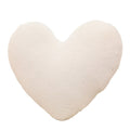 Heart Shape Pillow, Soft Fluffy Heart Throw Pillow, Cute Love Throw Cushion, Heart Decorative Pillow for Valentine's Day Gifts and Couch Bed Sofa Decor, 15.7 Inch, White