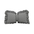 Bowknot Throw Pillows, Bow Plaid Decorative Pillow, Soft Lumbar Pillow Car Backrest Cushion for Living Room Bed Sofa Couch Car Decoration, 19.6'x11.8'
