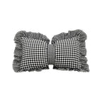 Bowknot Throw Pillows, Bow Plaid Decorative Pillow, Soft Lumbar Pillow Car Backrest Cushion for Living Room Bed Sofa Couch Car Decoration, 19.6'x11.8'