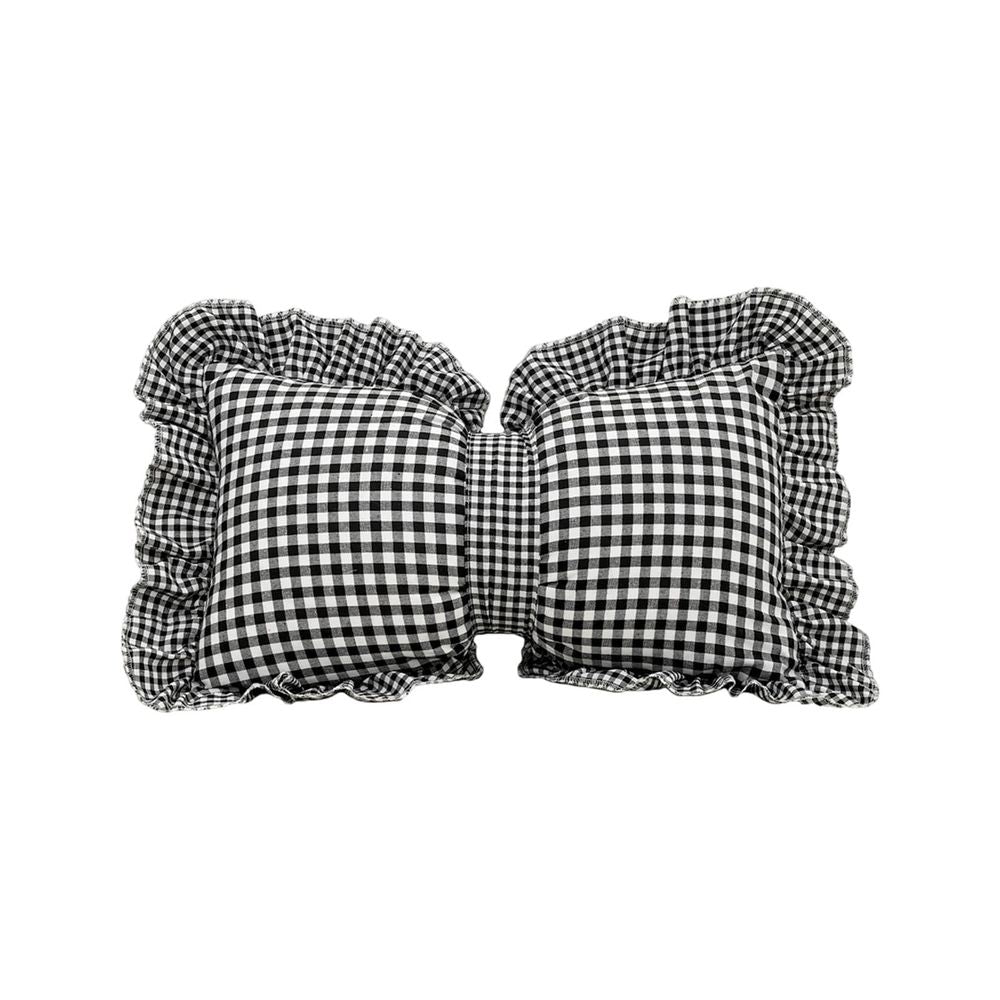 Bowknot Throw Pillows, Bow Plaid Decorative Pillow, Soft Lumbar Pillow Car Backrest Cushion for Living Room Bed Sofa Couch Car Decoration, 19.6'x11.8'