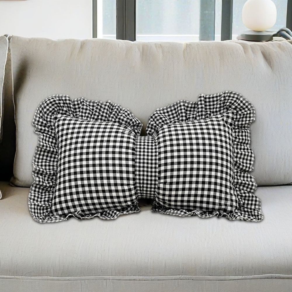 Bowknot Throw Pillows, Bow Plaid Decorative Pillow, Soft Lumbar Pillow Car Backrest Cushion for Living Room Bed Sofa Couch Car Decoration, 19.6'x11.8'