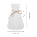 Plastic Flower Vase for Home Decor, Stylish Decorative Piece for Living Room, Set of 1 Modern Arrangement Accessory