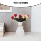Plastic Flower Vase for Home Decor, Stylish Decorative Piece for Living Room, Set of 1 Modern Arrangement Accessory