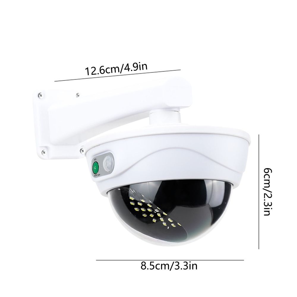 Solar Powered Security Lighting with Motion Sensor, Imitation Surveillance Camera for Indoor Outdoor Home Office Garage