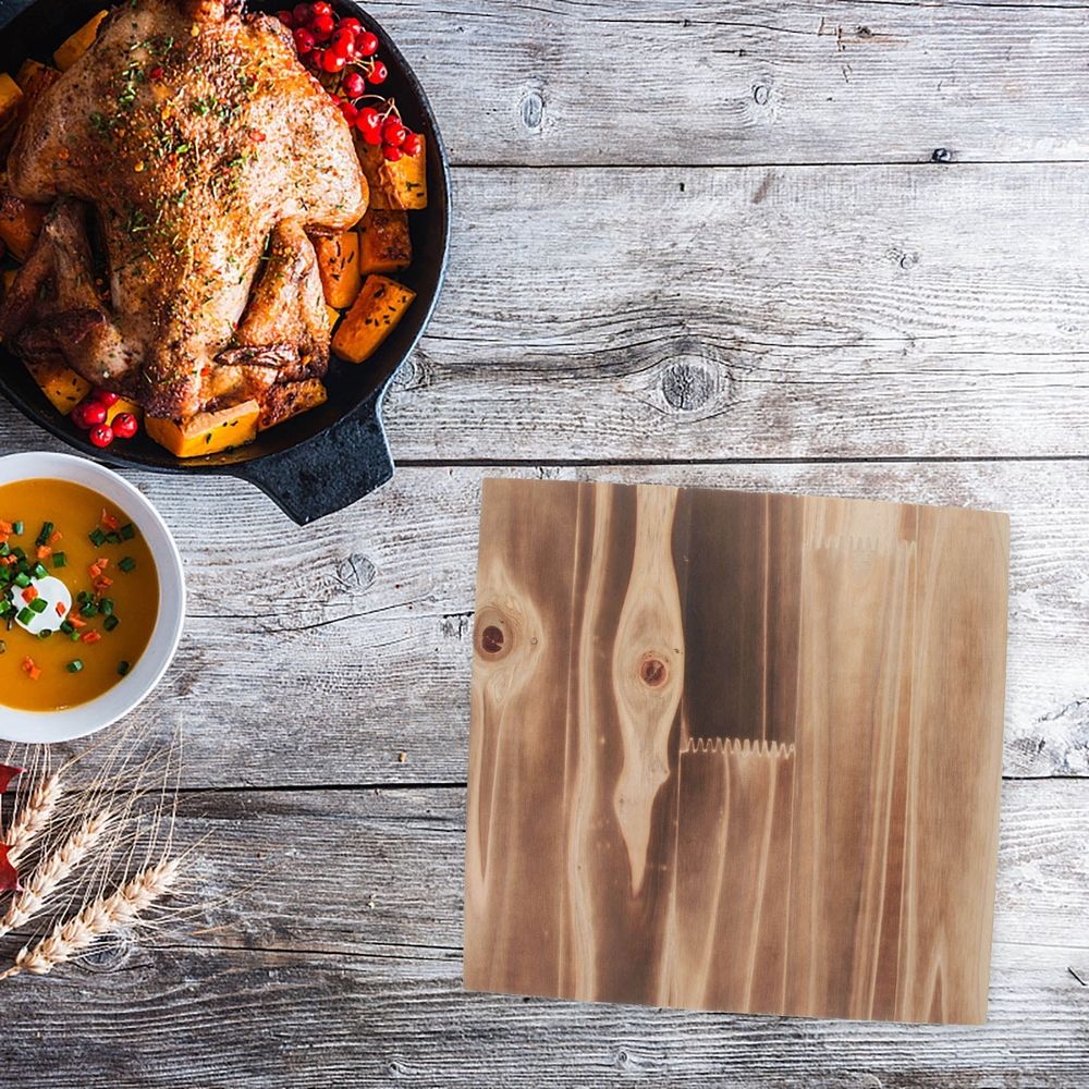 Multicolor Plastic and Wood Insulated Table Mat for , Pot Holder, or - 10.5 x 10.5 Inches