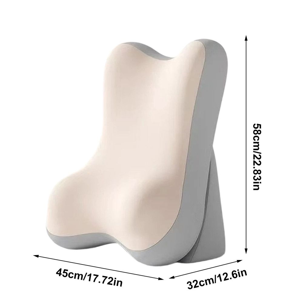 Adjustable Bed Backrest Pillow, Ergonomic Reading Back Support Cushion, Multi-functional Waist Support and Prone Sleep Pillow, 22.83x17.72x12.6 inch