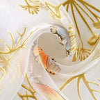 Modern Multicolor Floral Nature Rod Pocket Sheer Curtains, 39.37" x 106.30