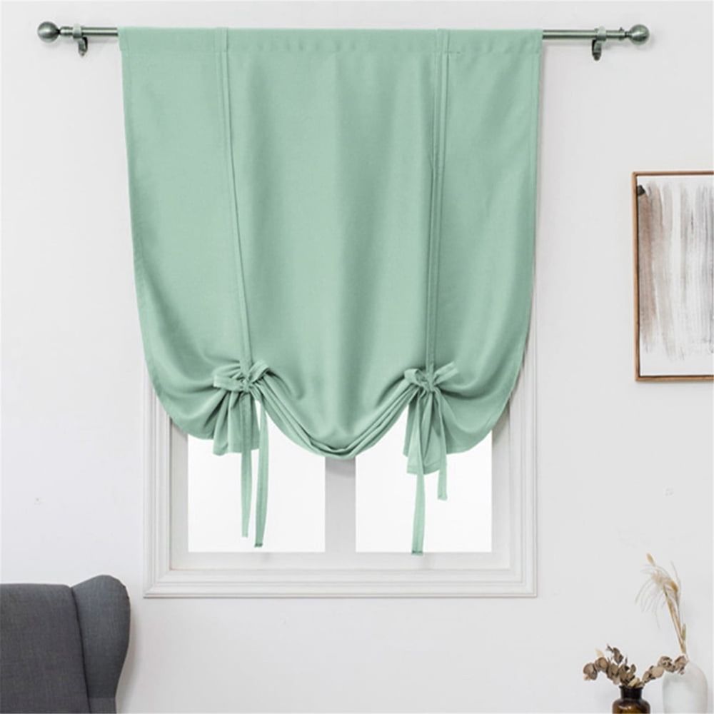 Black Out Short Curtain Panels for Bathroom Kitchen - Adjustable Decoration Thermal Insulating Blackout Drapes/Draperies for Bathroom Small Window 24 x 47