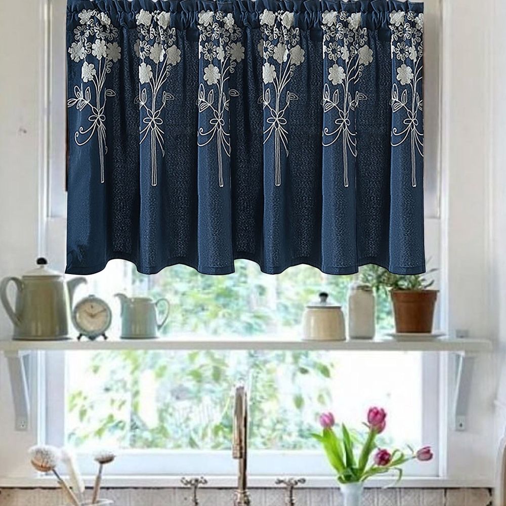 Floral Curtains Kitchen Coffee Curtains Bedroom Rod Curtains Lace Short Curtains Lace Curtains 54 X 24 Inch 1 Panels Blackout Curtain Sheer Curtain