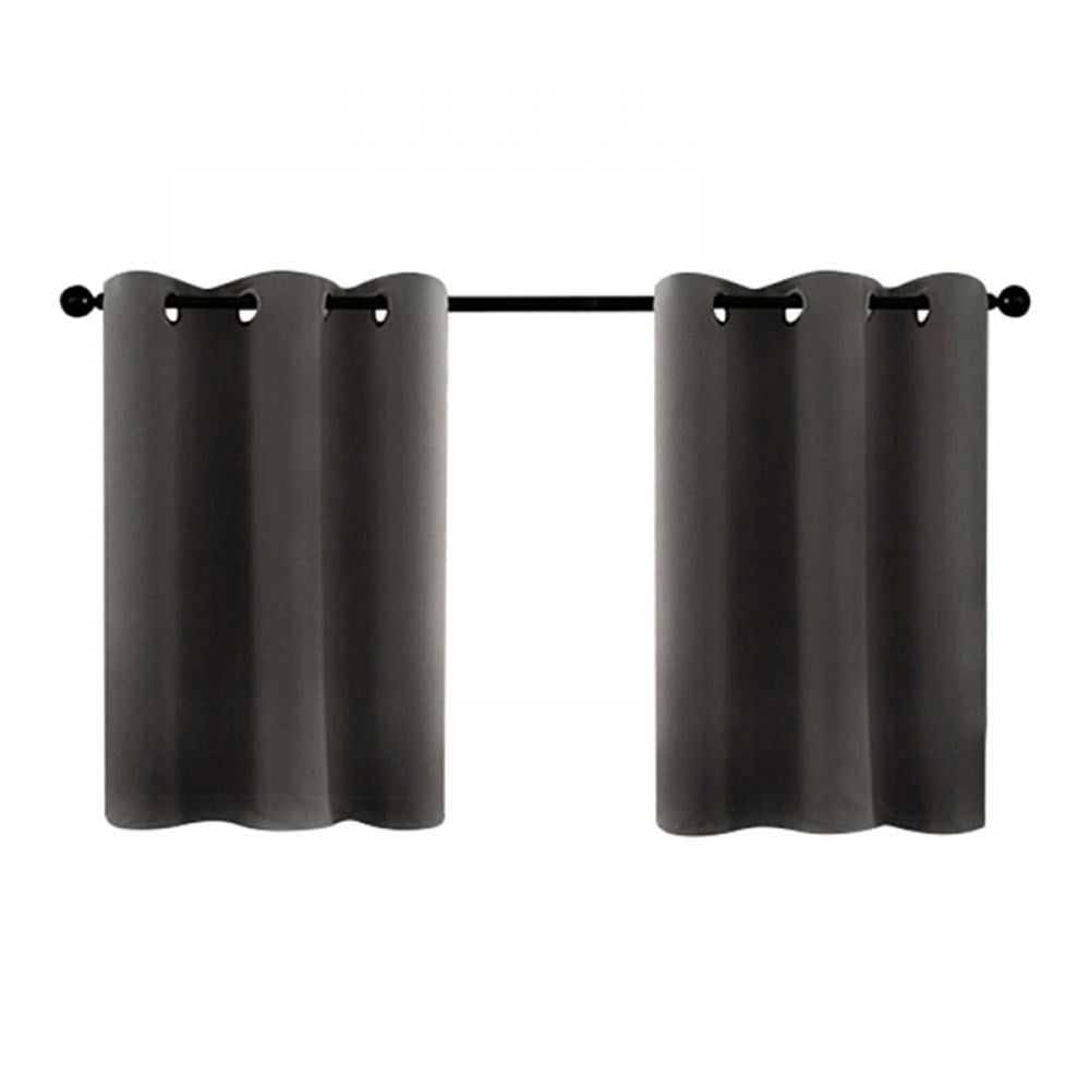 Curtain,Rod Pocket Tier Curtains For Small Window Short Room Darkening Basement Curtains Cafe Drapes 1 Panels 34 W X 24 L Inch Each
