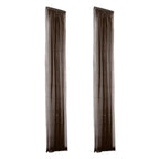 Natural Pinch Pleat Sheer Curtains 78.74 Inches Long Linen Textured Drapes for Living Room Bedroom Faux Linen Curtains, 2 Panels, 31" W x 78.74" L - Brown