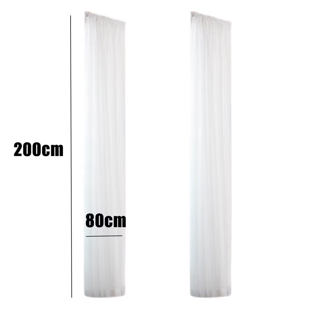 Natural Pinch Pleat Sheer Curtains 78.74 Inches Long Linen Textured Drapes for Living Room Bedroom Faux Linen Curtains, 2 Panels, 31" W x 78.74" L - Brown