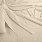 Royal Comfort Bamboo Blended Sheet & Pillowcases Set 1000TC Ultra Soft Bedding - Double - Ivory