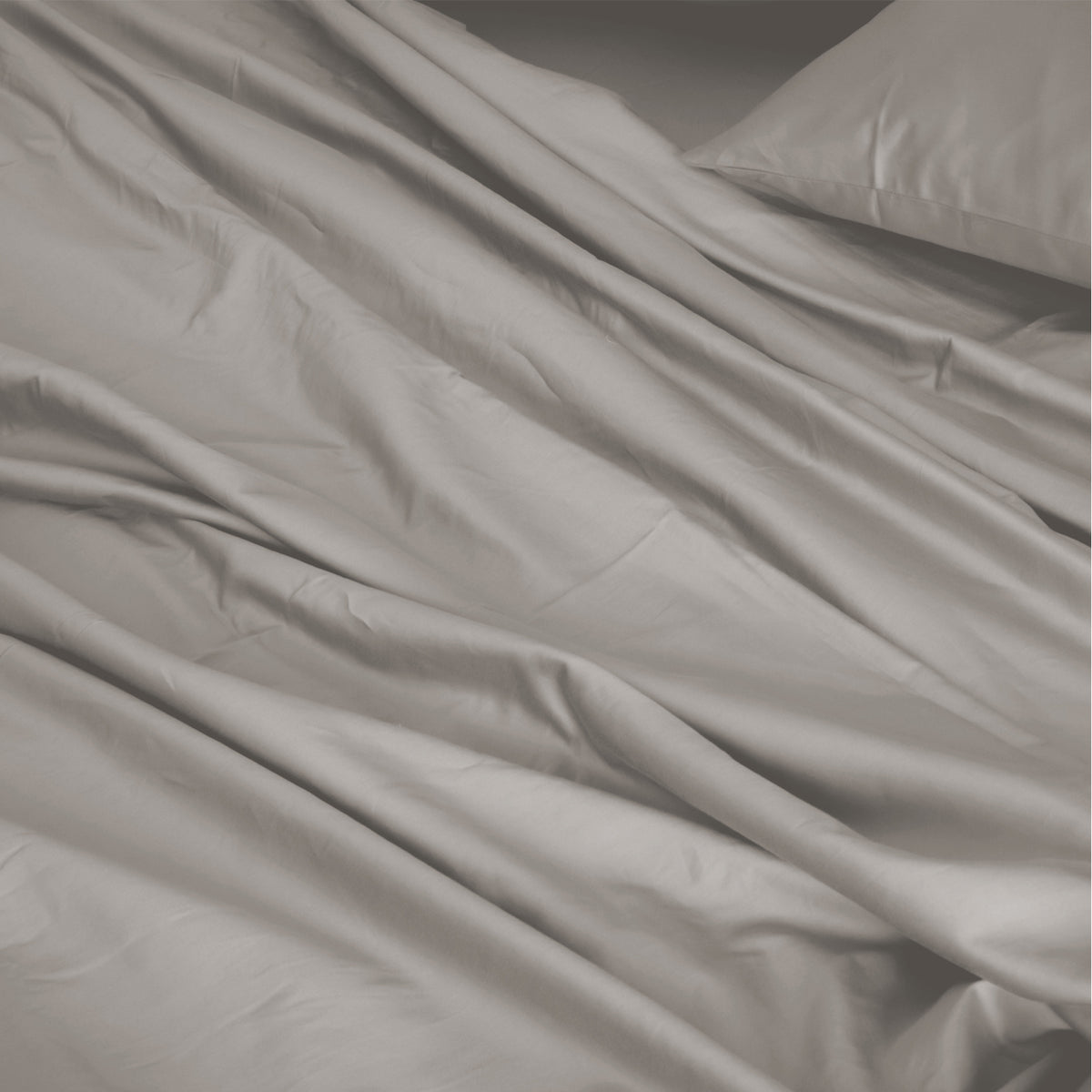Royal Comfort 1000TC Hotel Grade Bamboo Cotton Sheets Pillowcases Set Ultrasoft - Queen - Dove