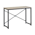 CARLA HOME Office Desk Computer Table - Metal Frame - Oak - 100cm - Brown - Rustic